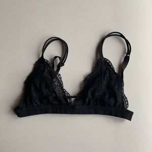 black bralette
